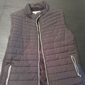 Black vest with hood